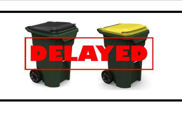 No Trash or Recycling Pick Up 6/19 Trash and Recycling Delay