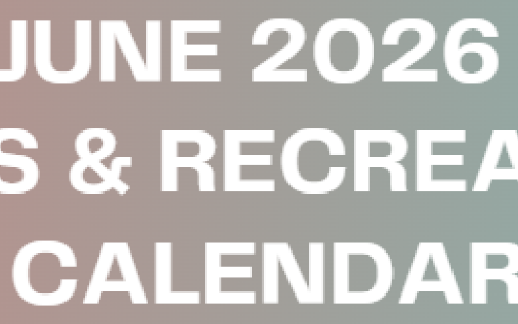 JUNE 2026 PARKS & RECREATION CALENDAR